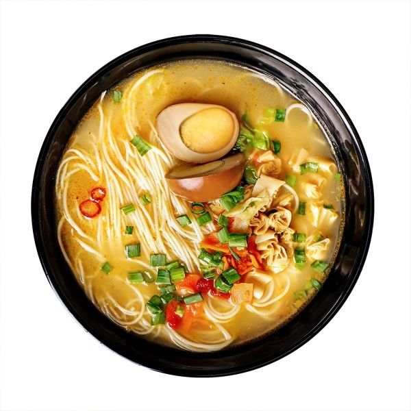 166g Non Fried Ramen Instant Noodles Bahan-bahan kaya dengan sayuran atau telur untuk pengalaman baru