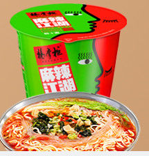 JiangHu tidak digoreng ramen mie instan dengan asam dan pedas rasa Produk yang disesuaikan dapat diterima