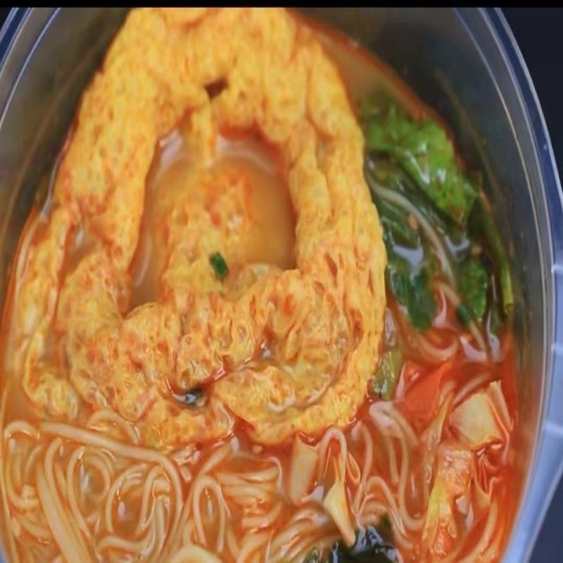 Hong Kong Style Lemak Jus Rasa Instan Noodles Sangat Pedas Dan Sedikit Manis China Noodles Cina makanan