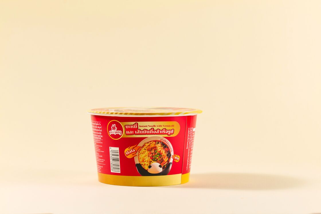 Shelf Life 12 Bulan Cup Noodles Chongqing Mala Rasa 92g12 Siap Makan Noodles Instan Dirancang untuk Distributor Makanan